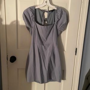 Kendall and Kylie baby blue backless dress